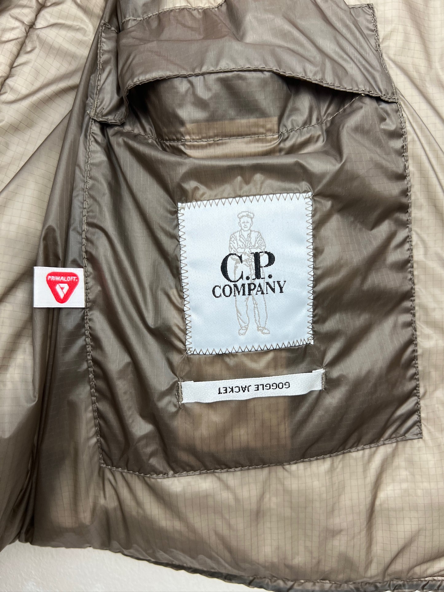Giacca smanicato Goggle Nada Shell con chiusura a zip C.P. Company (nuova con cartellino) - Taglia S