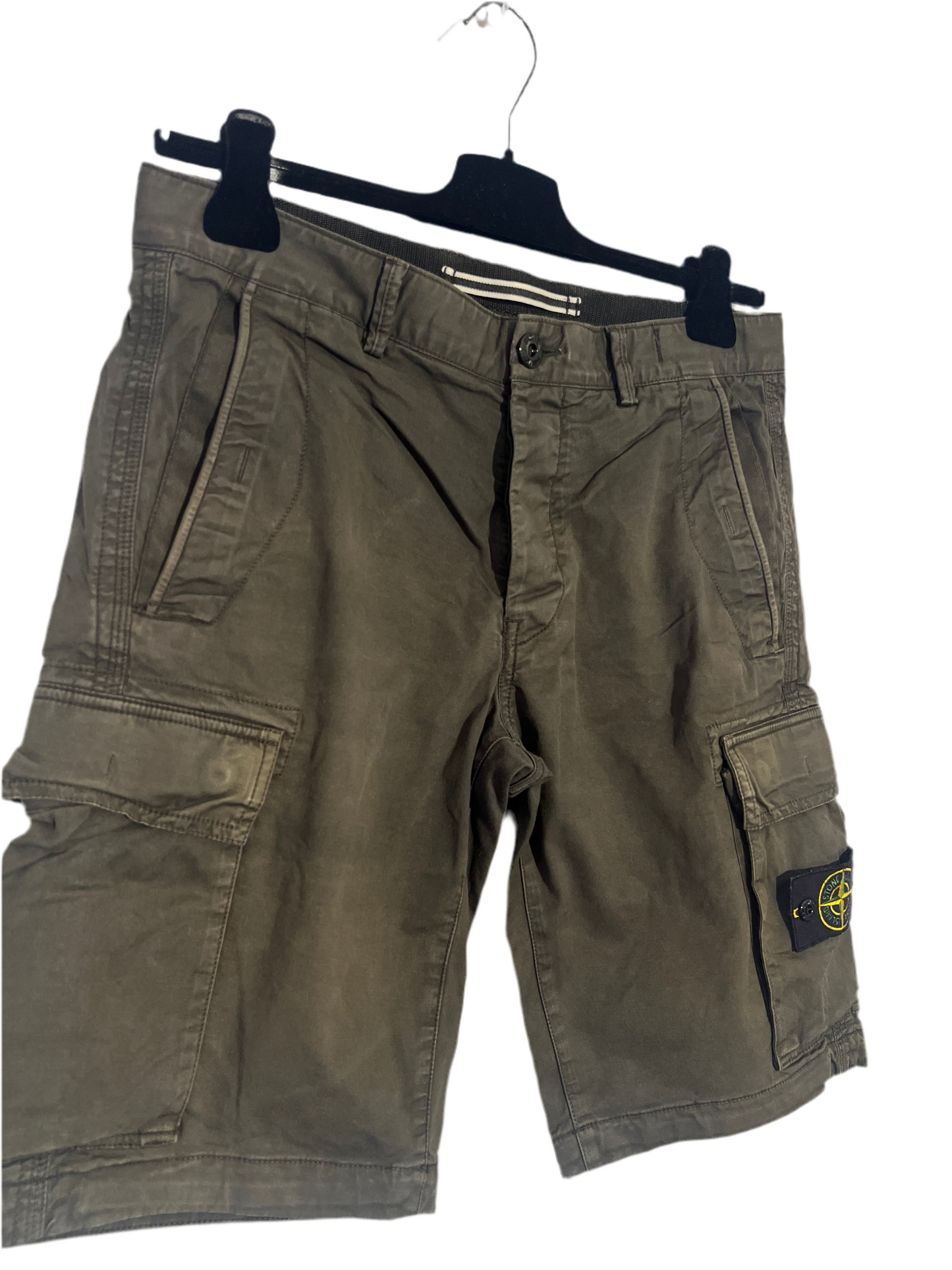 Pantaloncini cargo grigi antracite Stone Island - Taglia W31