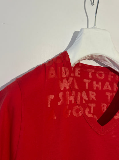 T-shirt rossa Maison Martin Margiela (nuova con cartellino) - Taglia L