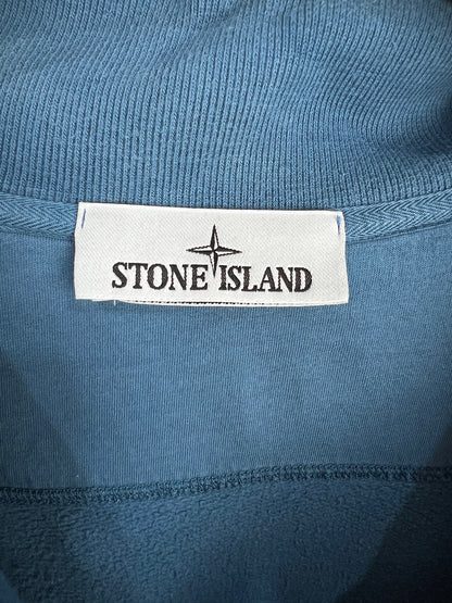 Felpa con zip a collo alto blu Stone Island - Taglia XL