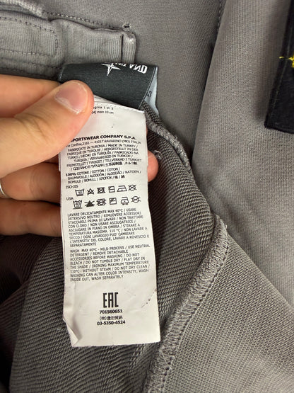 Felpa grigia con taschino sul petto Stone Island - Taglia M
