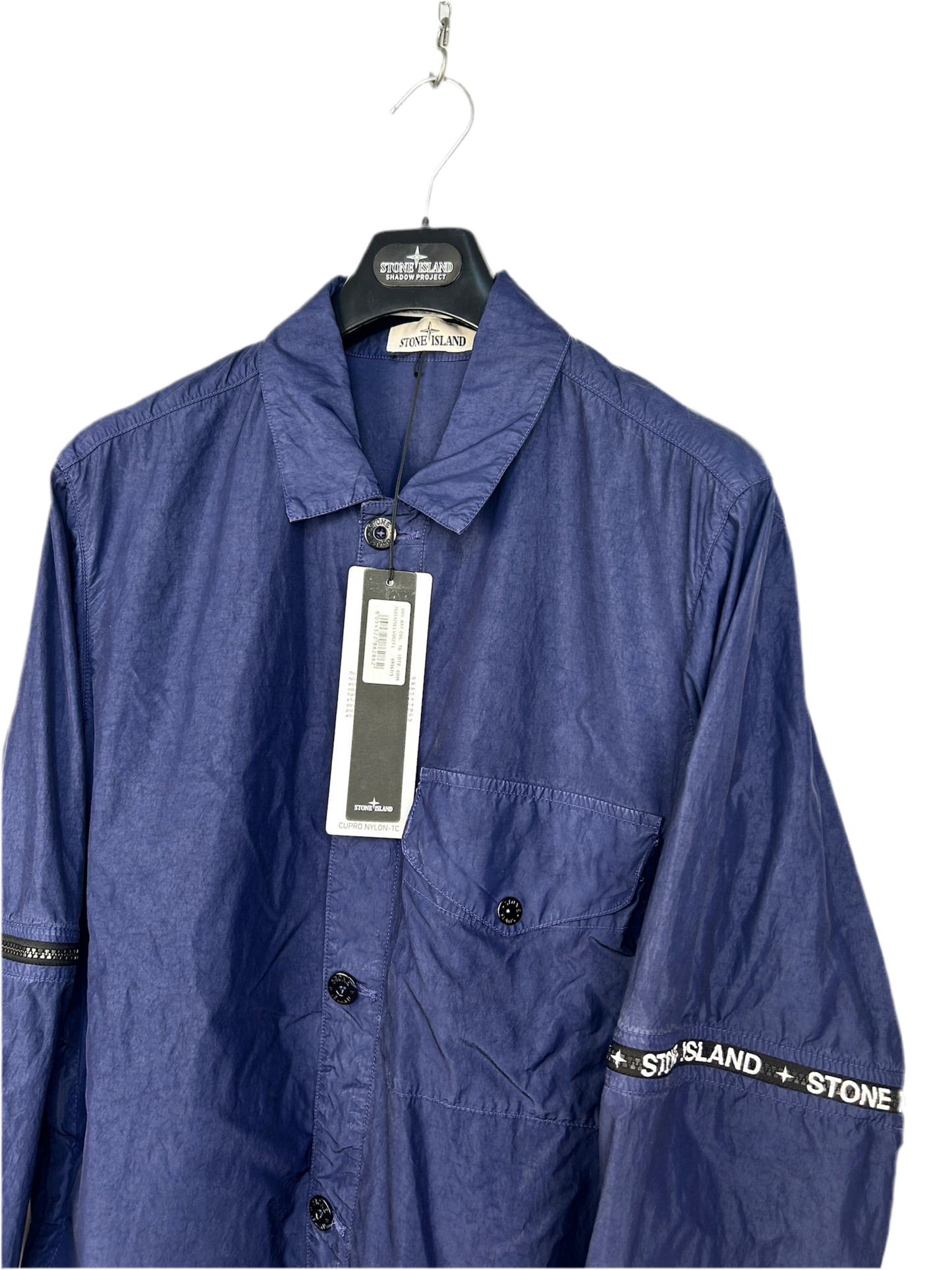 Giacca-camicia blu navy “Cupro Nylon-TC” Stone Island - Taglia L