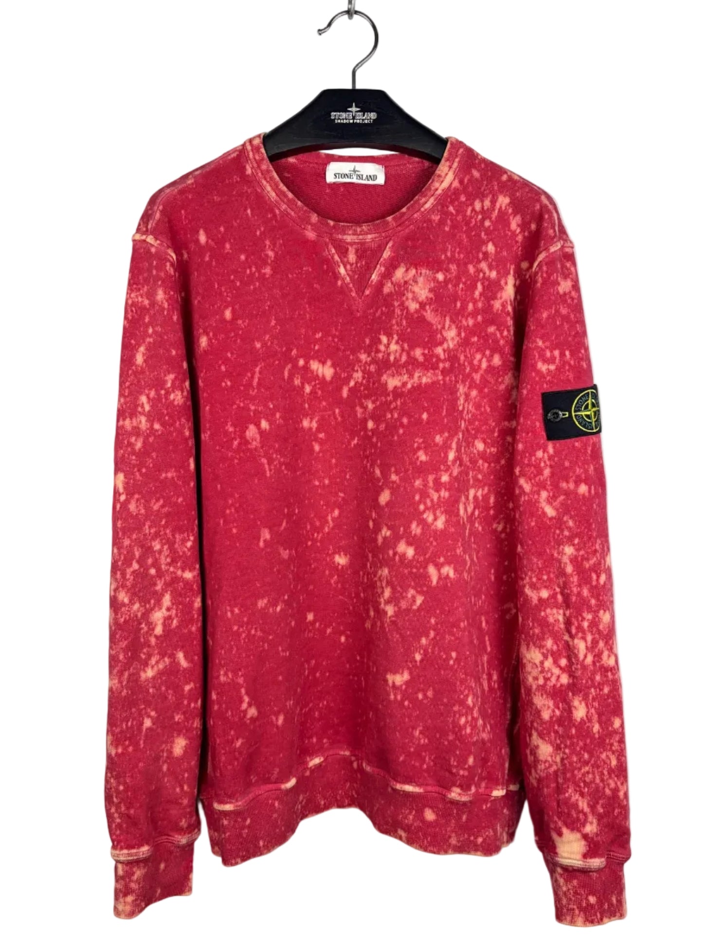 Felpa rossa Camo OVD Stone Island - Taglia L