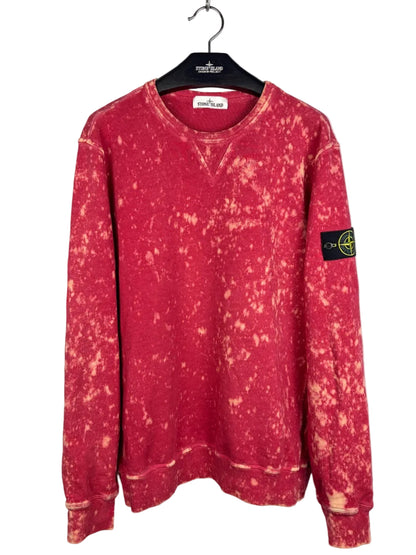 Felpa rossa Camo OVD Stone Island - Taglia L