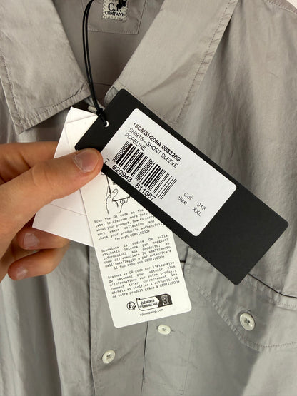 Camicia grigia con taschino sul petto C.P. Company (nuova con cartellino) - Taglia XXL