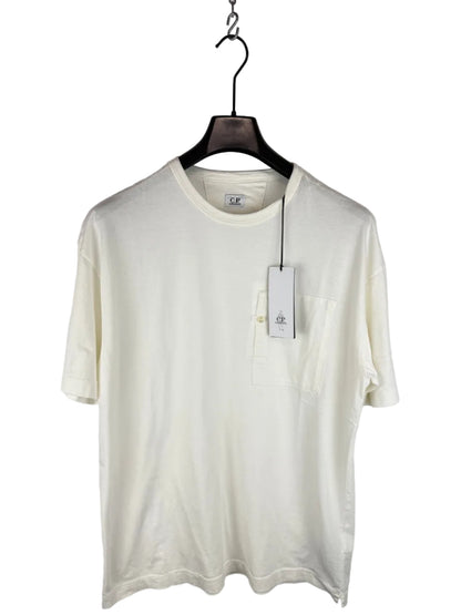T-shirt bianca con taschino sul petto C.P. Company (nuova con cartellino) - Taglia L