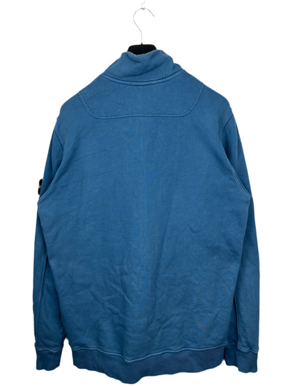 Felpa con zip a collo alto blu Stone Island - Taglia XL