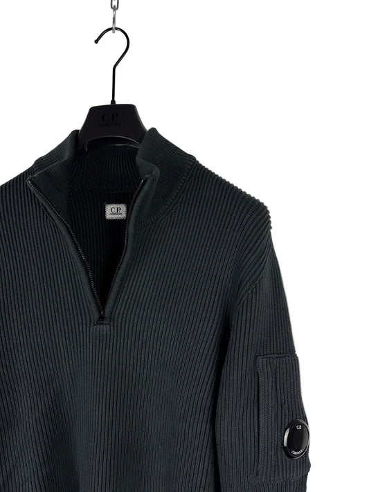 Maglione nero a mezza zip C.P. Company - Taglia S