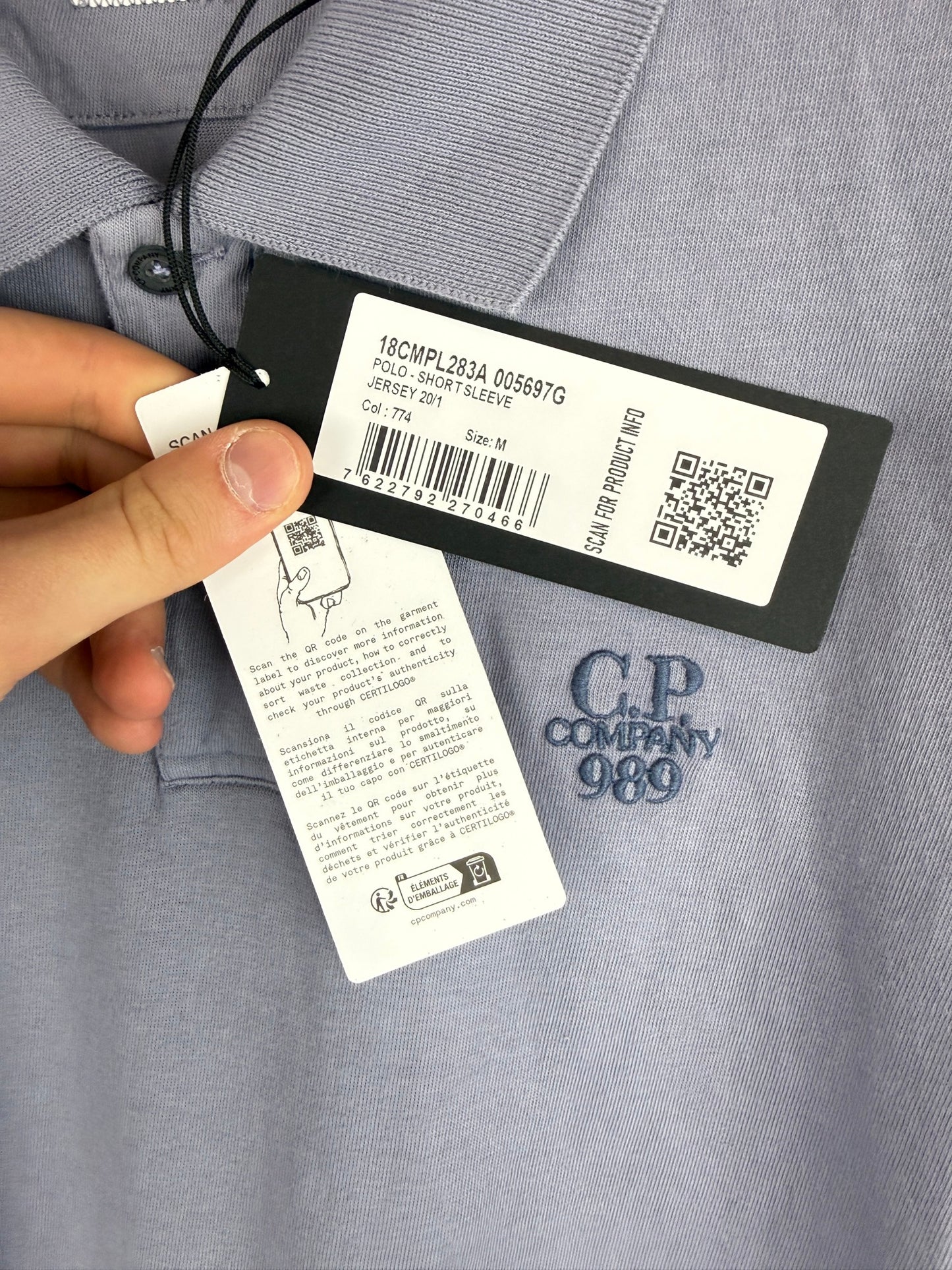 Polo viola C.P. Company (nuova con cartellino) - Taglia M