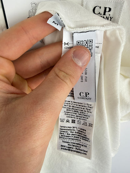 Polo bianca C.P. Company (nuova con cartellino) - Taglia M