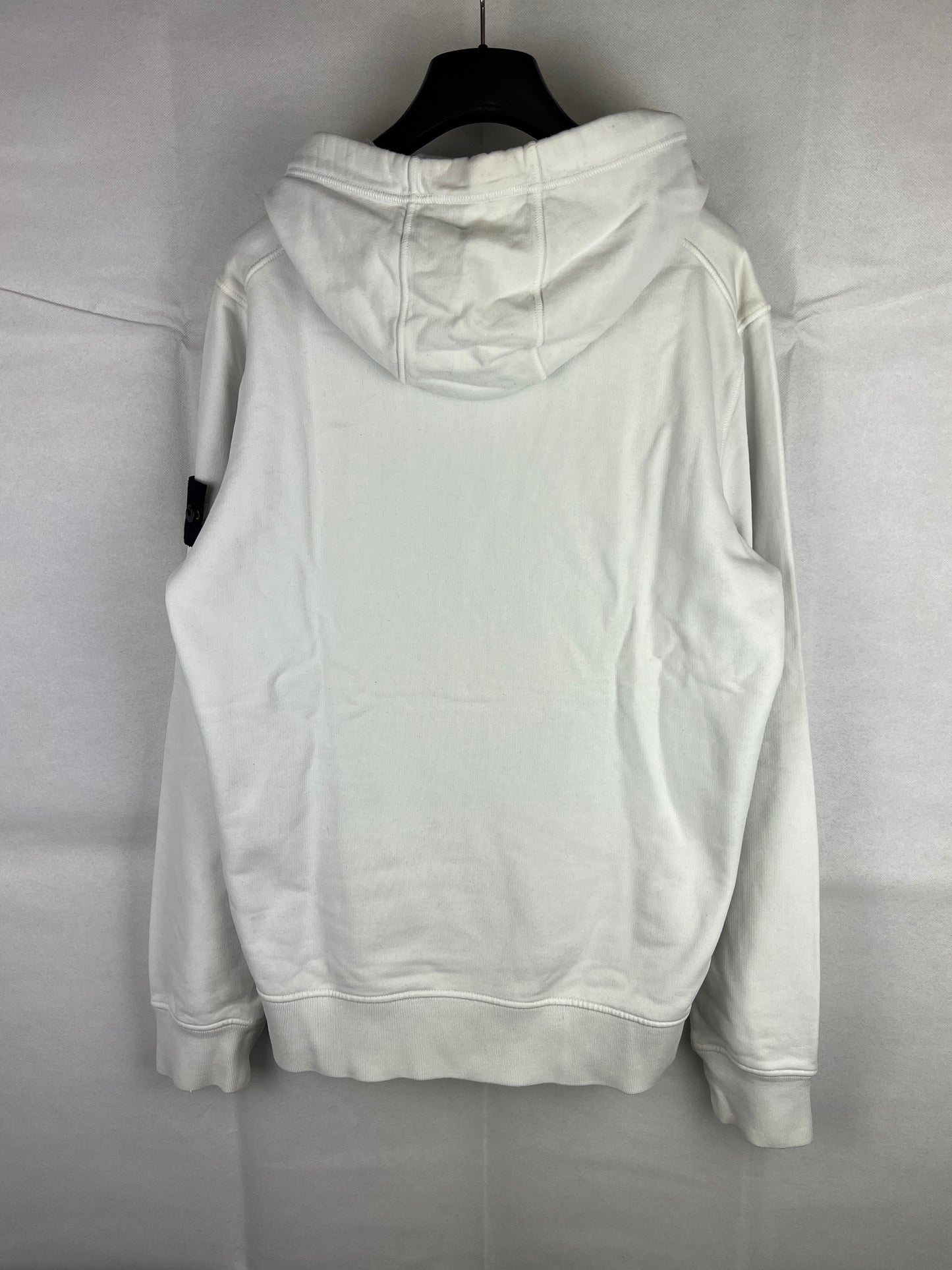 Felpa bianca con cappuccio Stone Island - Taglia S