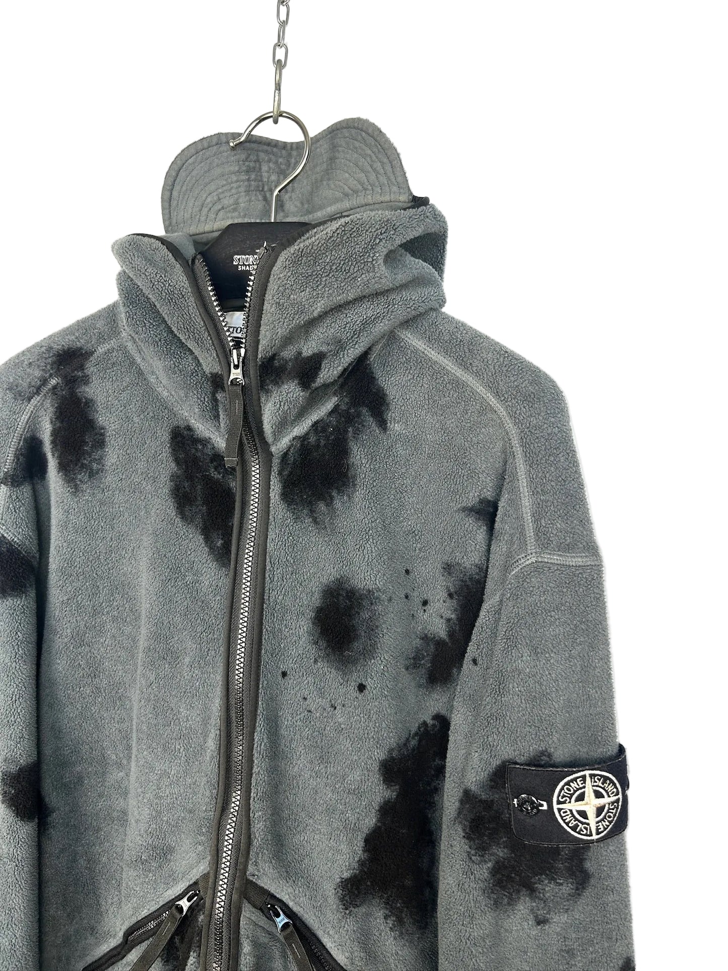 Felpa con zip e cappuccio Special Process Hand Painted Stone Island - Taglia M