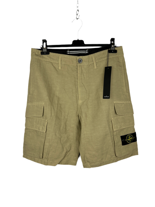 Pantaloncini cargo beige Stone Island (nuovi con cartellino) - Taglia W32