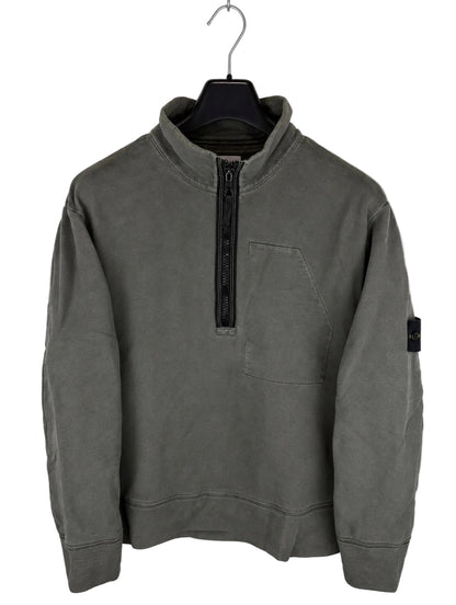 Maglione Vintage grigio con zip 1/4 Stone Island - Taglia XXL - foto 1