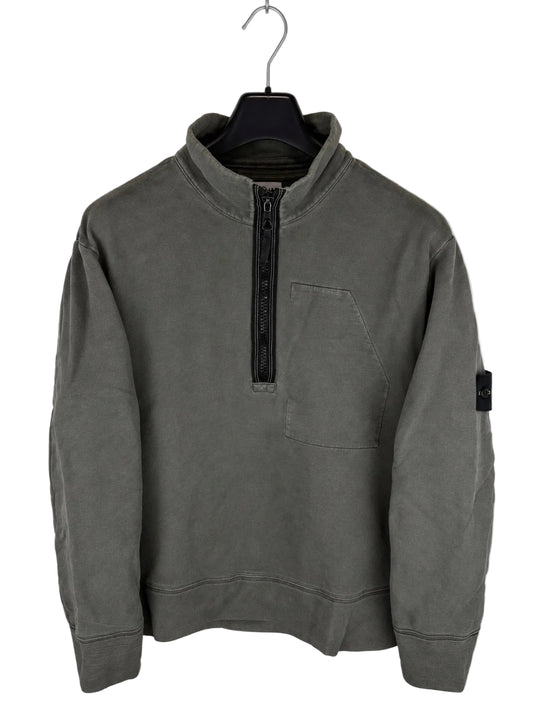 Maglione Vintage grigio con zip 1/4 Stone Island - Taglia XXL - foto 1