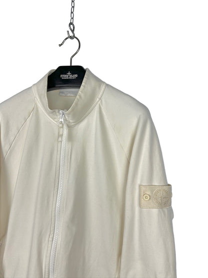 Felpa bianca con zip Ghost Stone Island - Taglia XL