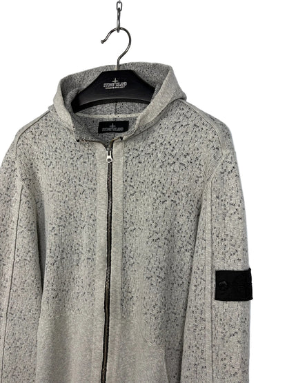 Felpa grigia con zip e cappuccio Stone Island Shadow Project - Taglia XL