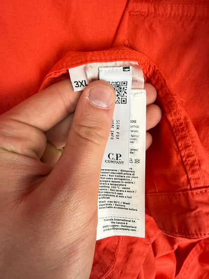 Overshirt arancione con chiusura a zip C.P. Company (nuova con cartellino) - Taglia 3XL