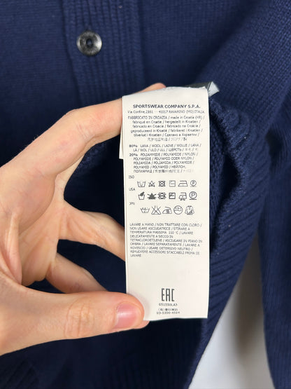 Maglione blu in lana con bottoni Stone Island - Taglia M