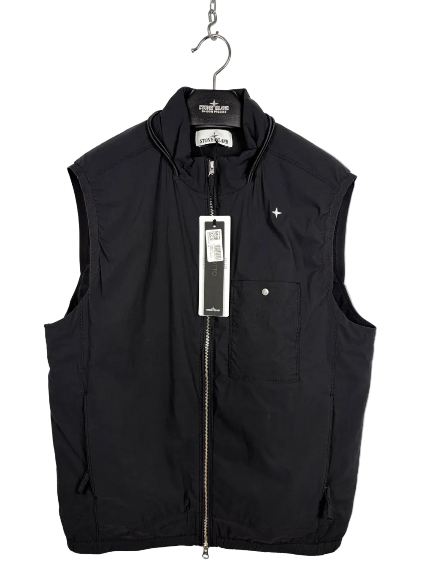 Giacca smanicato nera Stone Island Stellina Capo Campionario (nuovo con cartellino) - Taglia L