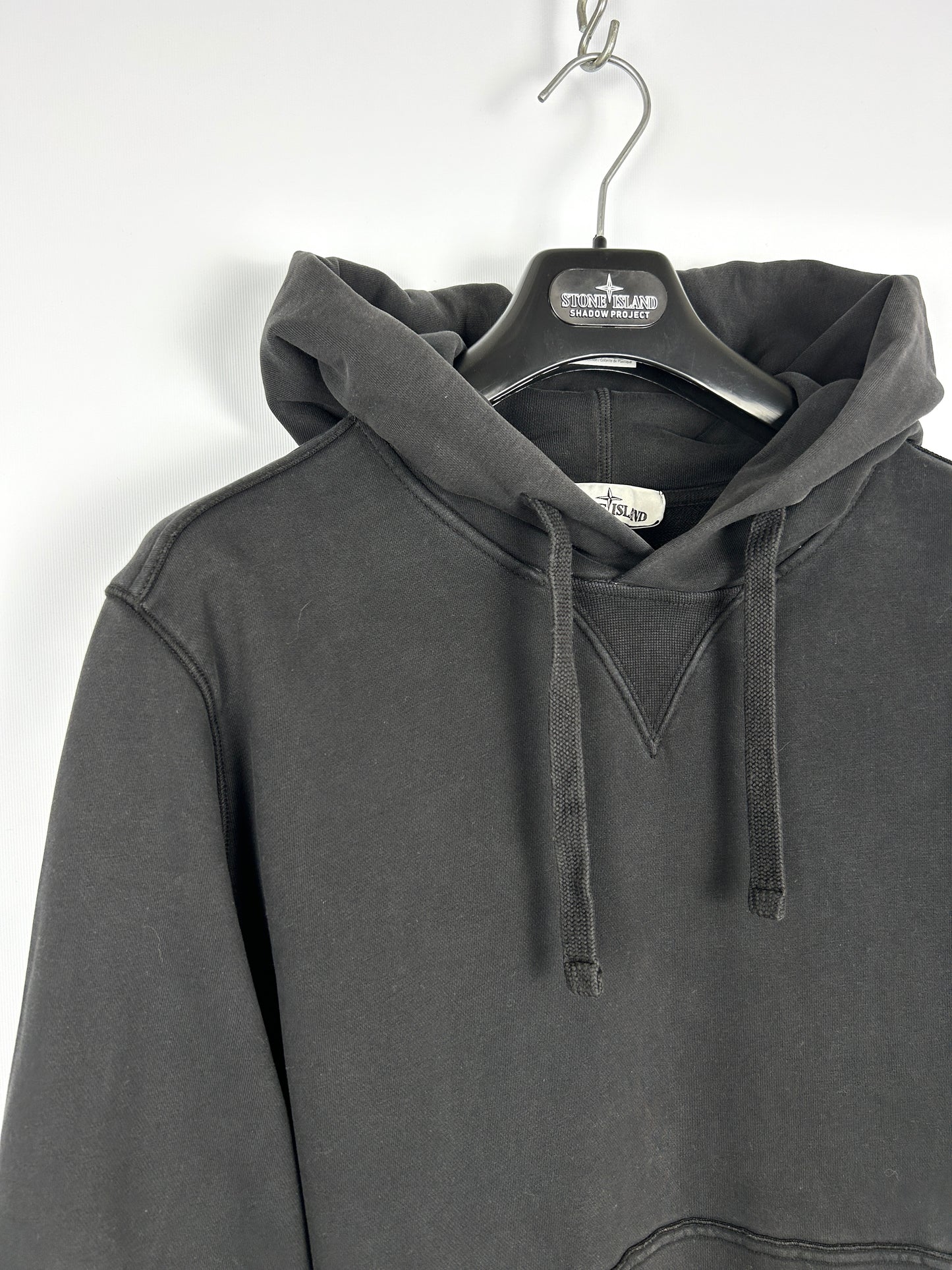 Felpa nera con cappuccio Stone Island - Taglia XL