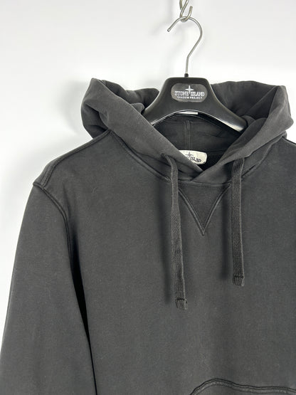 Felpa nera con cappuccio Stone Island - Taglia XL