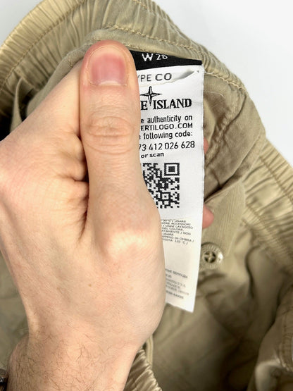 Pantaloncini cargo Ghost beige Stone Island - Taglia W28