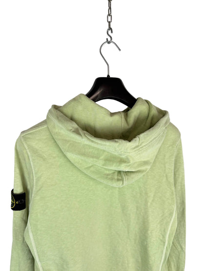 Felpa verde salvia con cappuccio Stone Island - Taglia M