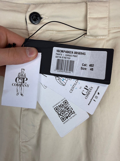 Pantaloni cargo bianco-panna C.P. Company (nuovi con cartellino) - Taglia W32