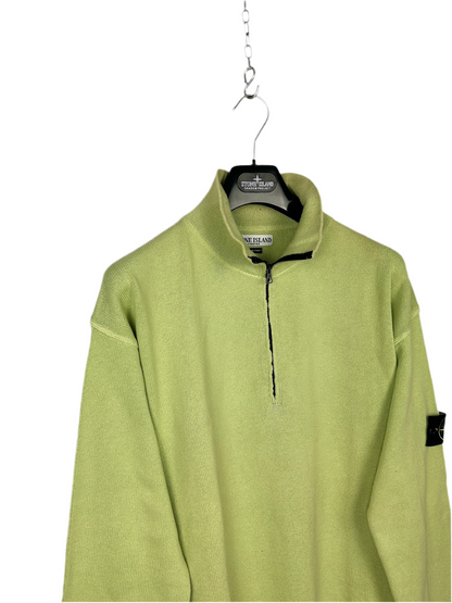 Maglione Vintage verde con zip Stone Island - Taglia XL