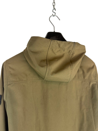 Giacca Soft Shell-R verde con zip e cappuccio Stone Island - Taglia Junior (14 anni, 170cm)