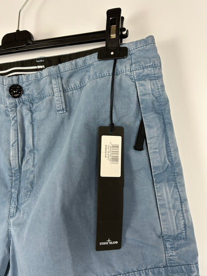 Pantaloncini cargo blu Stone Island (nuovi con cartellino) - Taglia W31