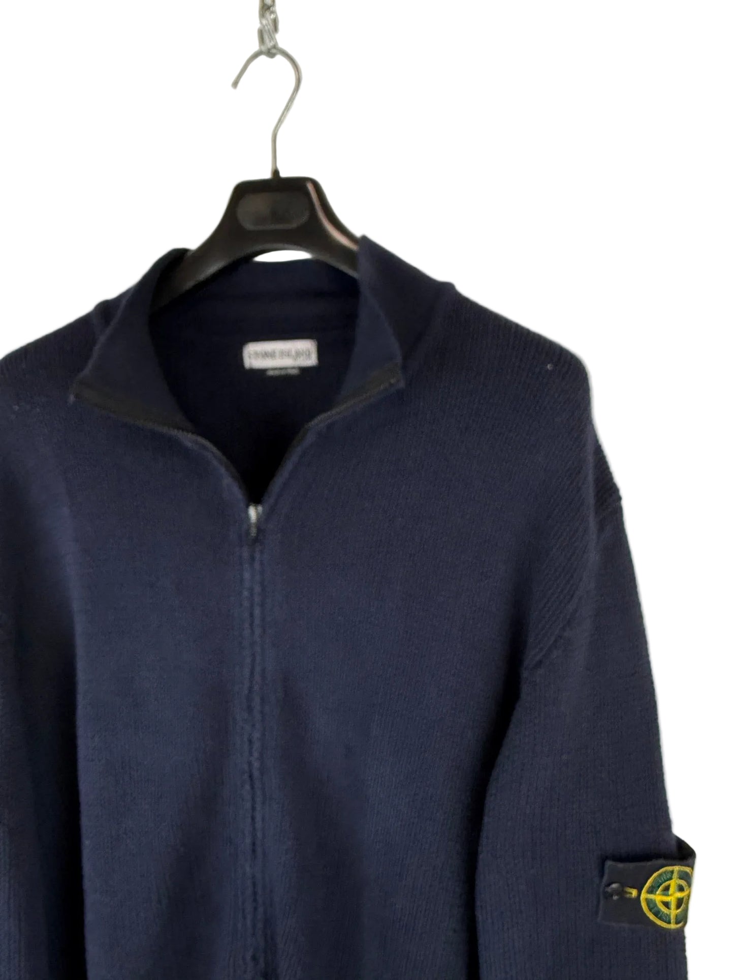 Maglione Vintage blu con zip Stone Island - Taglia XXL