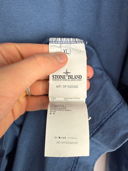 Maglioncino blu con scollo a V Stone Island - Taglia XL