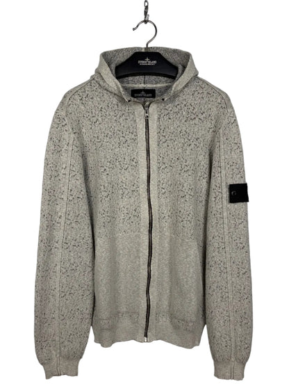 Felpa grigia con zip e cappuccio Stone Island Shadow Project - Taglia XL