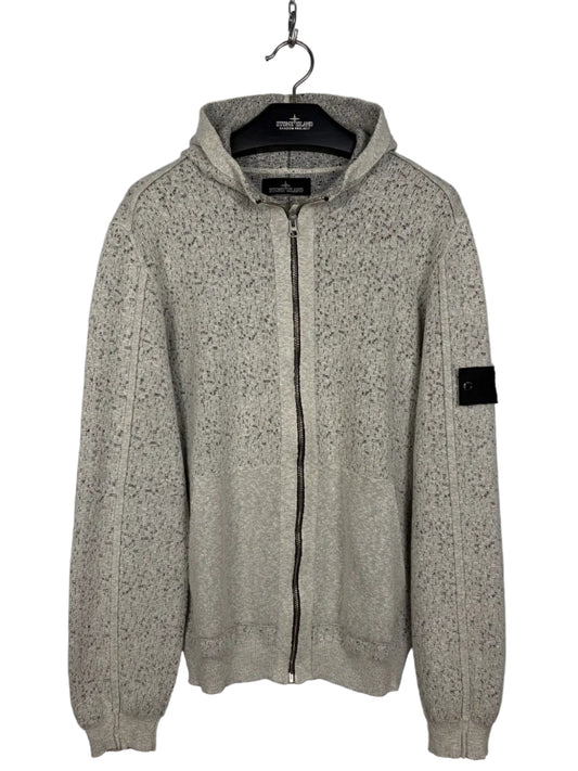 Felpa grigia con zip e cappuccio Stone Island Shadow Project - Taglia XL