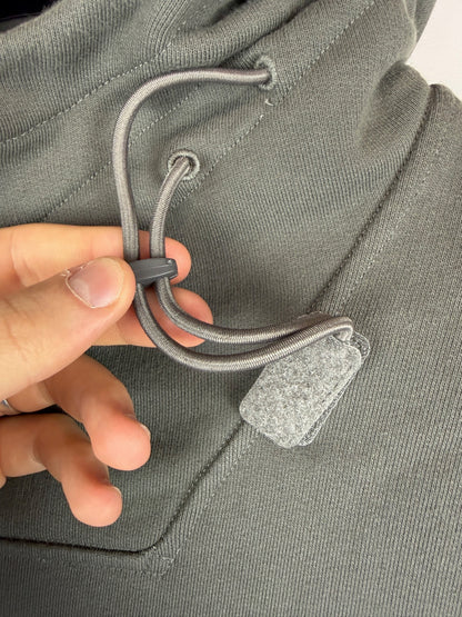 Felpa Ghost grigia con cappuccio regolabile Stone Island - Taglia M