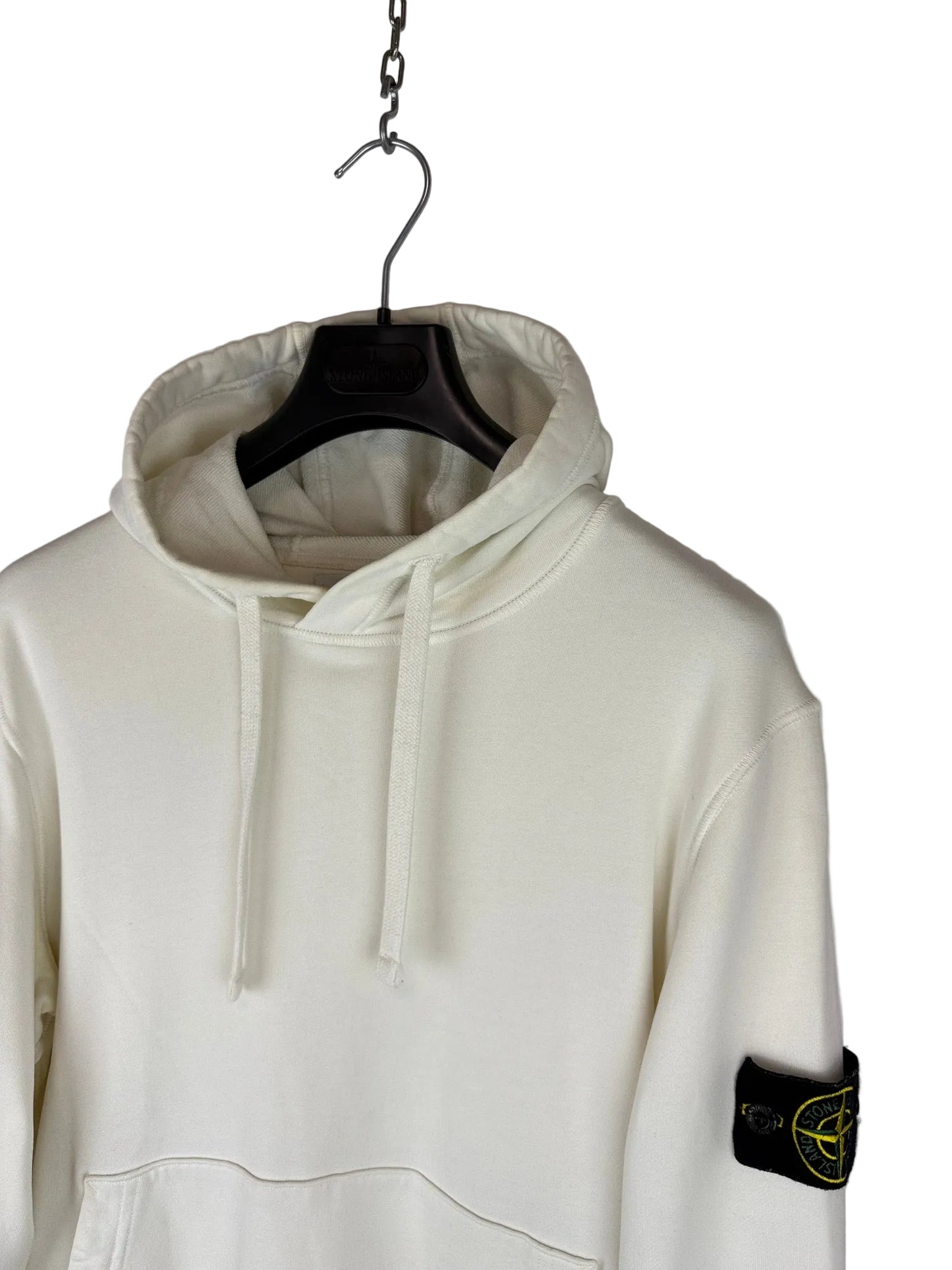 Felpa bianca con cappuccio Stone Island - Taglia M