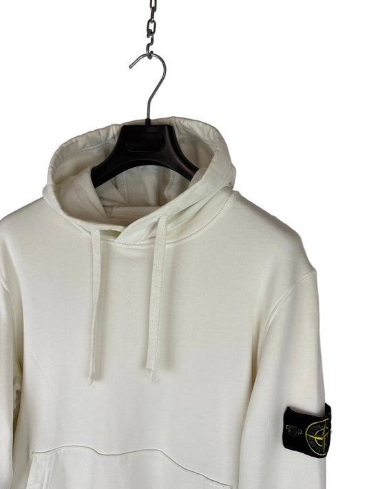 Felpa bianca con cappuccio Stone Island - Taglia M