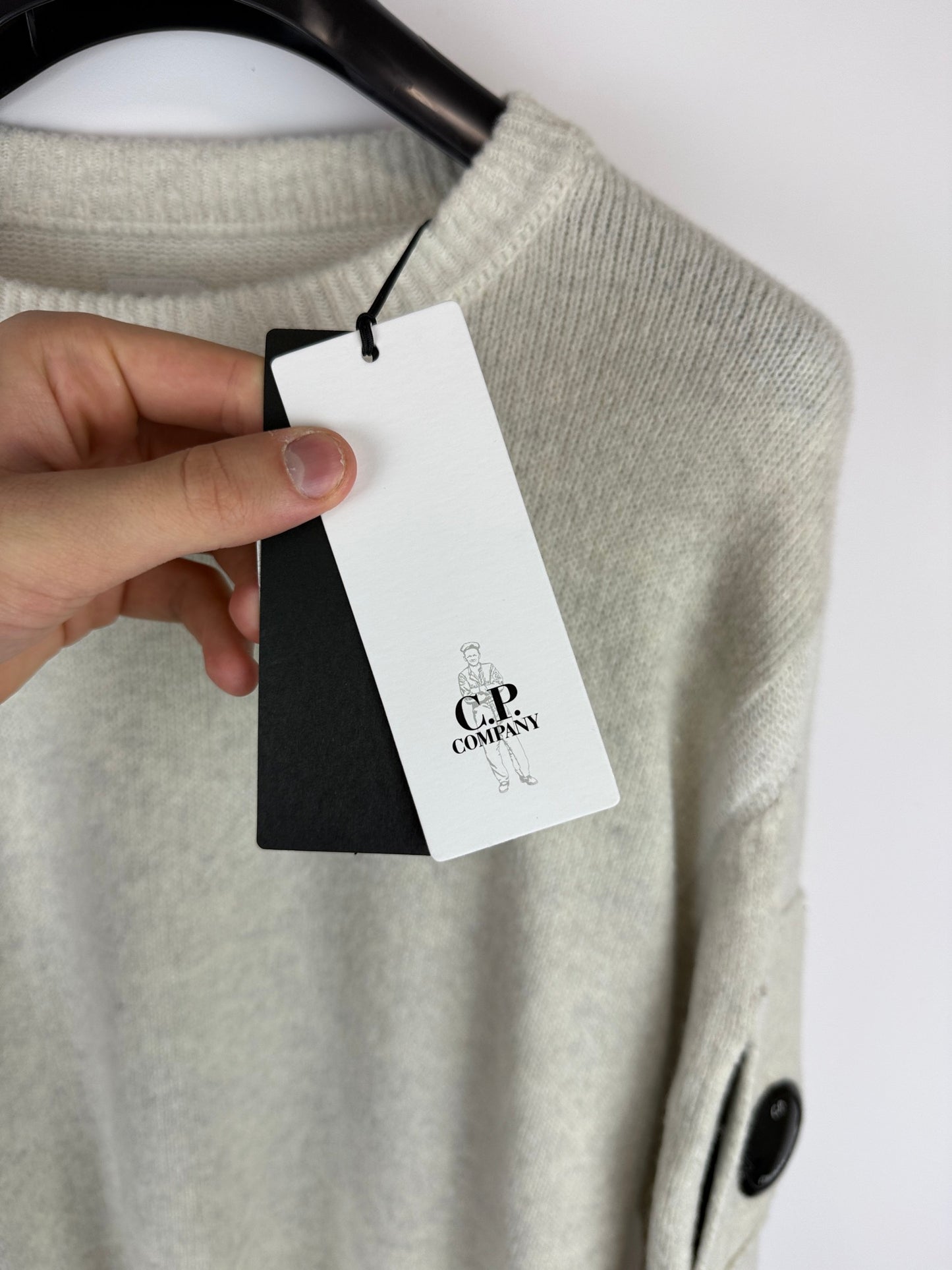 Maglione bianco sporco C.P. Company (nuovo con cartellino) - Taglia M