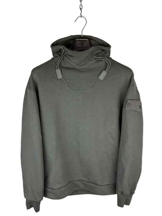 Felpa Ghost grigia con cappuccio regolabile Stone Island - Taglia M