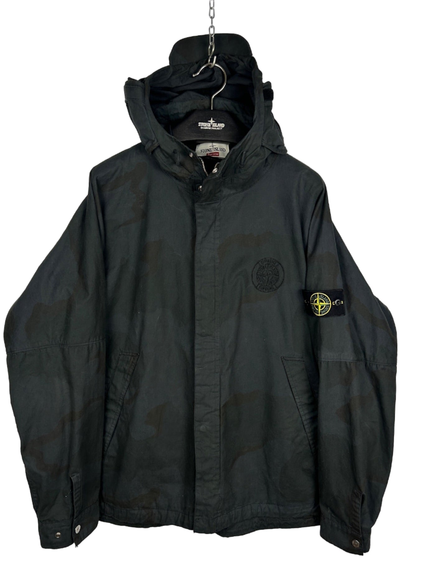 Giacca nera Riot Mask Brushed Cotton 2C Camo - OVD Stone Island x Supreme - Taglia L