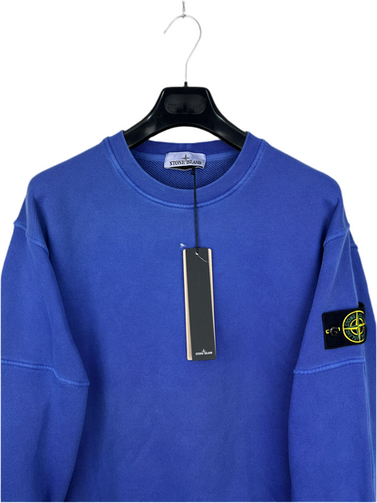 Felpa blu Stone Island (nuova con cartellino) - Taglia L