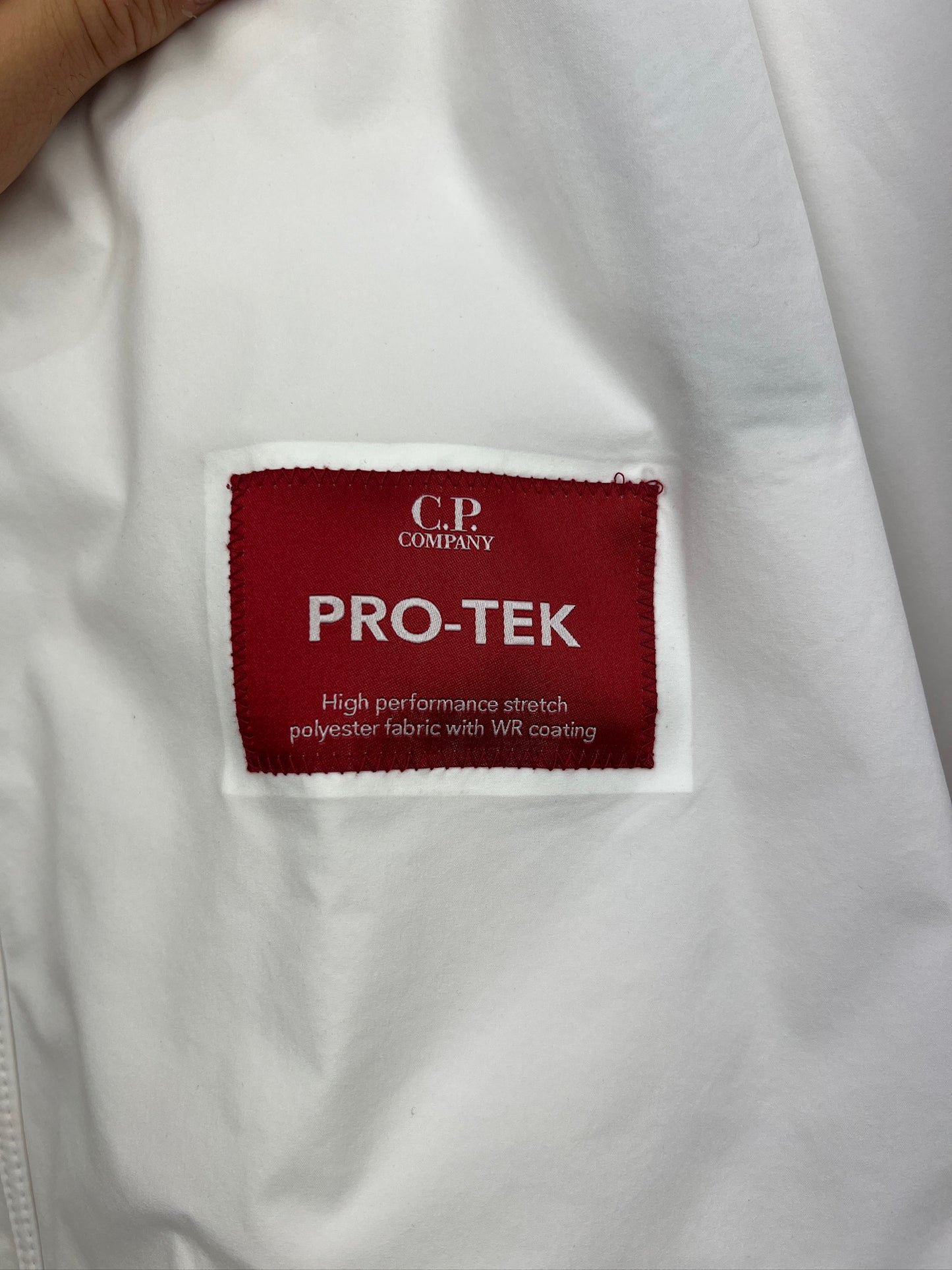 Giacca Pro-Tek bianca con chiusura a zip C.P. Company (nuova con cartellino) - Taglia XXL