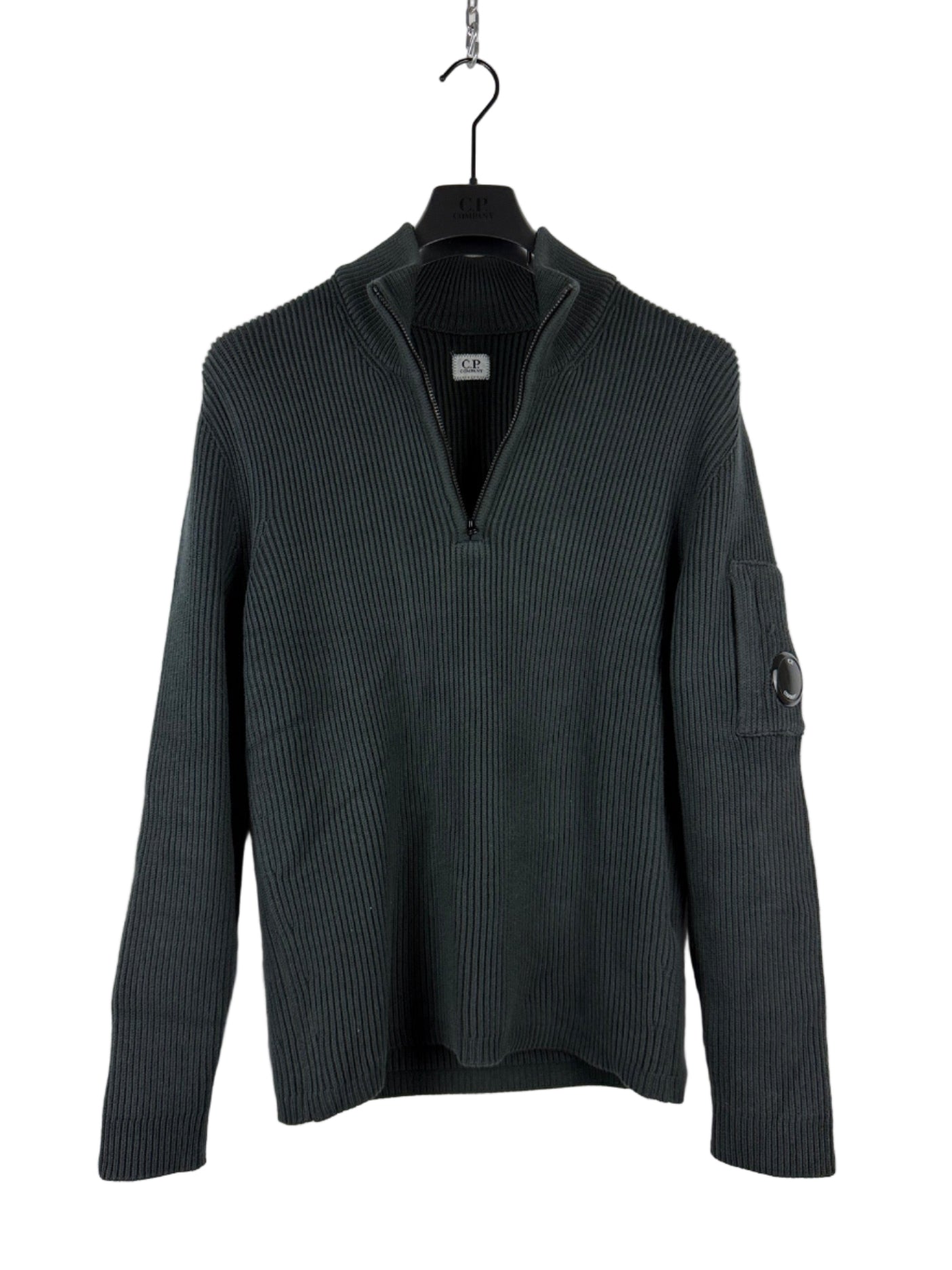 Maglione nero a mezza zip C.P. Company - Taglia S