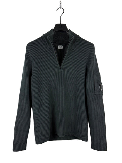 Maglione nero a mezza zip C.P. Company - Taglia S
