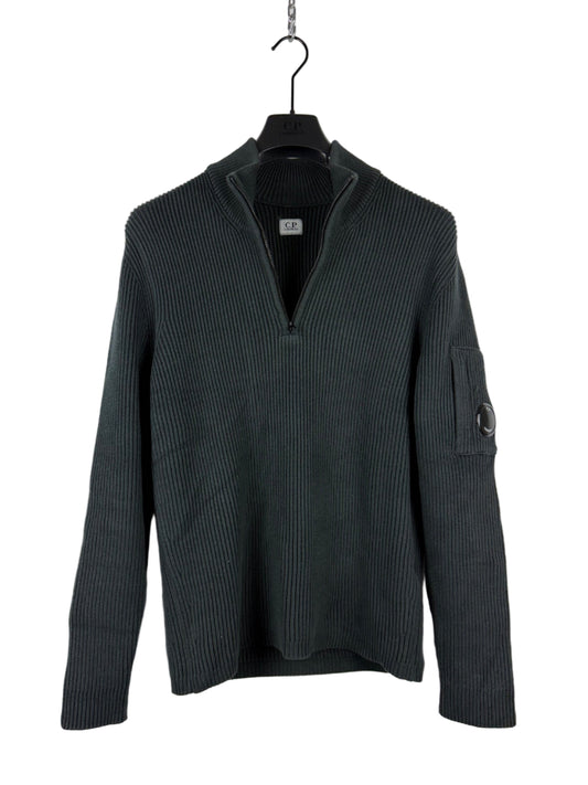 Maglione nero a mezza zip C.P. Company - Taglia S