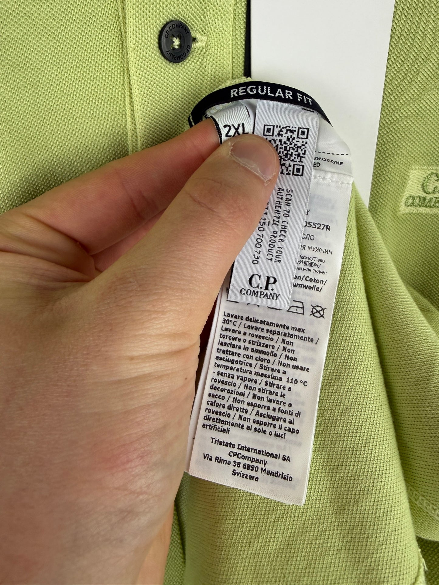 Polo verde C.P. Company (nuova con cartellino) - Taglia XXL