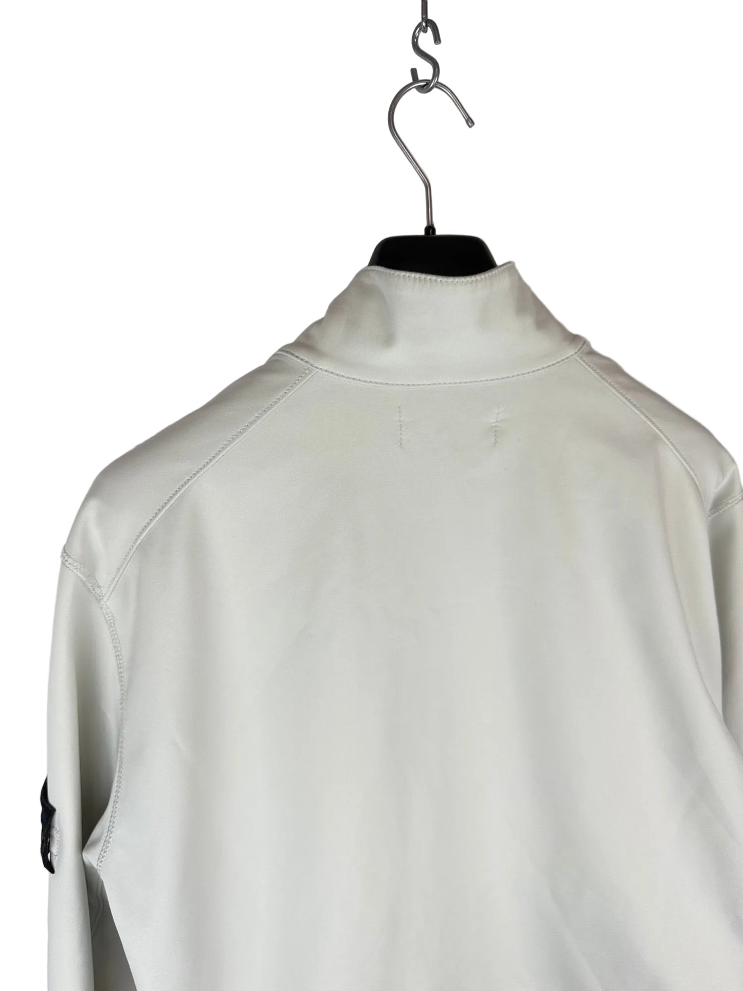 Giacca Light Soft Shell-R bianca con zip Stone Island - Taglia XXL