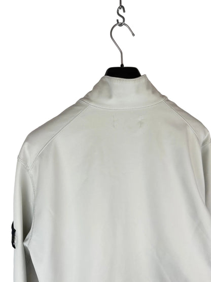 Giacca Light Soft Shell-R bianca con zip Stone Island - Taglia XXL